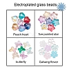 4 Style Electroplate Glass Beads EGLA-YW0001-27-2
