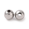 304 Stainless Steel Round Beads X-STAS-F285-01P-3
