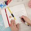 CRASPIRE 3Pcs 3 Colors Polyester Elastic Bookmarks AJEW-CP0007-59-3