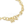 Brass Cable Chain M Charm Bracelet Making KK-U020-11G-2