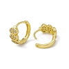 Rack Plating Brass Clear Cubic Zirconia Hoop Earrings for Women EJEW-M213-37G-2