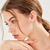 ANATTASOUL 6 Pair 6 Style Brass Clip-on Earrings & Hoop Earrings Sets EJEW-AN0002-43-4