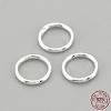 925 Sterling Silver Round Rings X-STER-S002-58-1