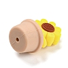 Sunflower Food Grade Eco-Friendly Silicone Beads SIL-B046-02-2