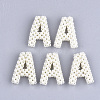 Handmade ABS Plastic Imitation Pearl Woven Beads X-FIND-T039-18-2
