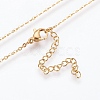 304 Stainless Steel Pendant  Necklaces NJEW-P224-16G-2