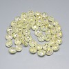 Electroplate Glass Beads Strands EGLA-Q084-12mm-12-2