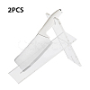 SUPERFINDINGS 2 Sets Transparent Acrylic Knife Display Stand AJEW-FH0003-64-3