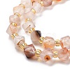 Natural Agate Beads Strands G-P463-18-4