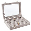 8 Slot Velvet Jewelry Ring Presentation Boxes VBOX-WH0016-01A-1