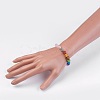 Natural Rose Quartz Stretch Bracelets BJEW-JB03951-03-3