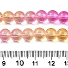 Baking Painted Transparent Glass Beads DGLA-M001-8mm-05-5