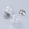 Plastic Bead Cap Pendant Bails X-KY-K003-02A-4