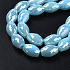 Electroplate Glass Beads Strands EGLA-S194-15A-A08-3