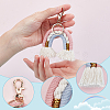 Rainbow Cotton Tassel Keychain KEYC-WH0029-45B-3