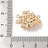 Brass Micro Pave Cubic Zirconia Box Clasps KK-B100-067G-4