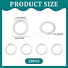 Unicraftale 304 Stainless Steel Linking Rings STAS-UN0008-59P-3