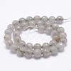 Faceted Natural White Jade Beads Strands X-G-F447-10mm-I06-2