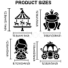 MAYJOYDIY US 1 Set Fairy Tale Theme PET Hollow Out Drawing Painting Stencils DIY-MA0001-77-2
