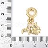 Rack Plating Brass European Dangle Charms KK-P287-32B-G-3