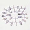 Natural Crystal Pointed Bead Strands G-G940-02-2