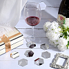 SUNNYCLUE Acrylic Mirror Wine Glass Charms AJEW-SC0002-53C-02-4