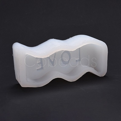 Wavy Letter Silicone Candle Mold DIY-Z015-01-1