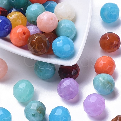 Acrylic Beads X-SACR-S001-14mm-M-1