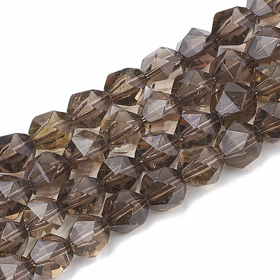 Natural Smoky Quartz Beads Strands G-S332-8mm-011-1