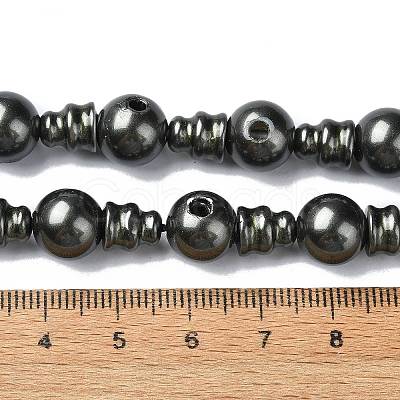 Natural Shell Pearl 3-Hole Guru Bead Strands G-K149-53C-1