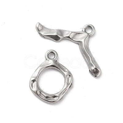 Non-Tarnish 304 Stainless Steel Toggle Clasps STAS-A092-03P-1