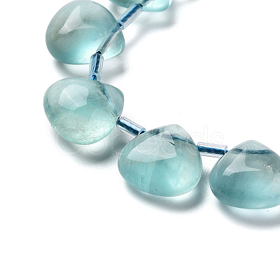 Natural Green Fluorite Beads Strands G-NH0032-A01-01-1