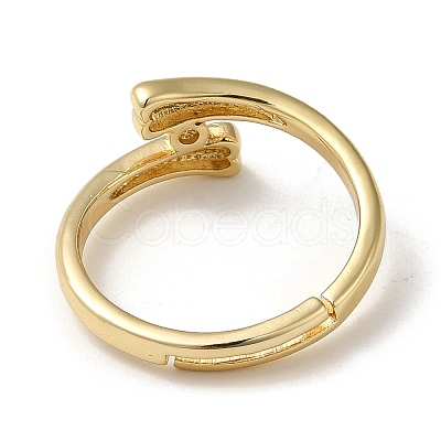 Rack Plating Brass Adjustable Rings RJEW-M162-33G-1