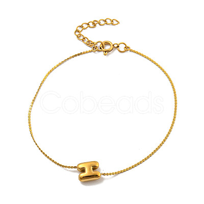 304 Stainless Steel Serpentine Chain Bracelets BJEW-H608-01G-H-1