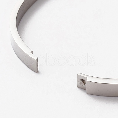 Non-Tarnish 304 Stainless Steel Bangles STAS-I169-03A-P-1