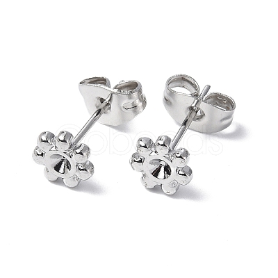 Non-Tarnish 304 Stainless Steel Stud Earring Findings STAS-F286-15P-1