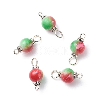 Spray Painted Resin Connector Charms PALLOY-JF01871-02-1