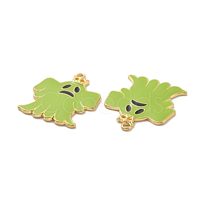 Halloween Theme Rack Plating Alloy Enamel Pendants PALLOY-O109-48LG-1