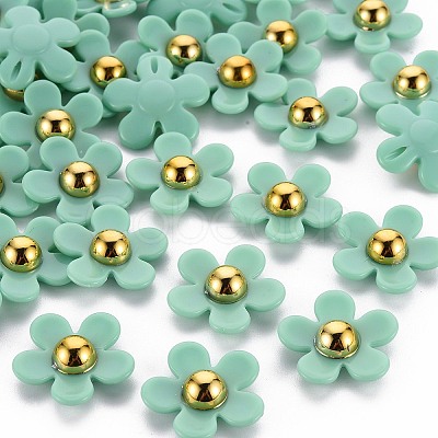 Opaque Acrylic Beads X-SACR-N007-D-01G-1