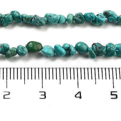 Natural HuBei Turquoise Beads Strands G-B089-B01-01-1