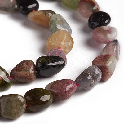 Natural Tourmaline Beads Strands G-D0002-D55-1