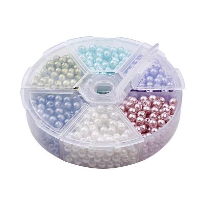 Glass Pearl Bead Sets HY-JP0003-03-1