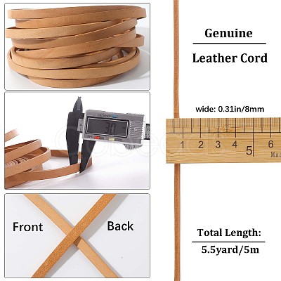 Gorgecraft Flat Cowhide Leather Cord WL-GF0001-09B-03-1