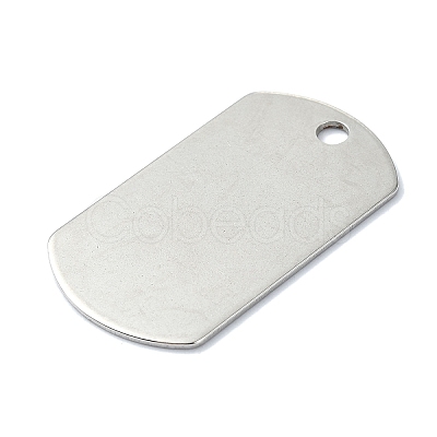 Non-Tarnish 304 Stainless Steel Stamping Blank Tag Pendants STAS-C097-45P-1