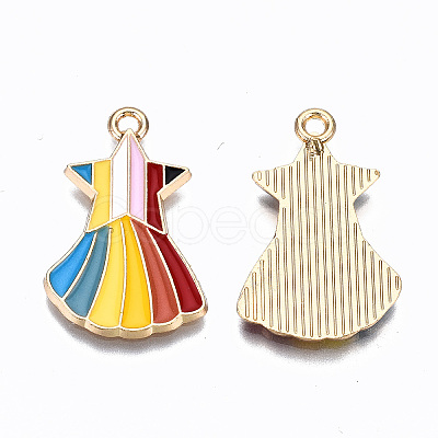 Alloy Enamel Pendants ENAM-S127-010-RS-1