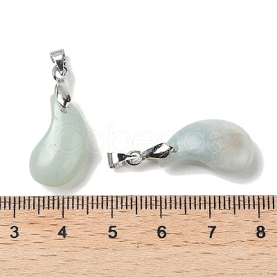 Natural Flower Amazonite Pendants G-NH0025-14P-09-1