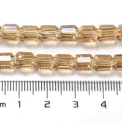 Electroplate Glass Beads Strands EGLA-D030-19J-1