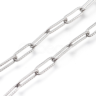 Tarnish Resistant 304 Stainless Steel Cable Chain CHS-M003-14P-1