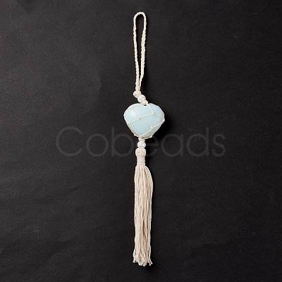 Opalite Pendant Decorations HJEW-E579-01H-1