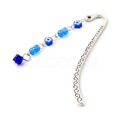 Handmade Zinc Alloy Bookmarks AJEW-JK00172-1